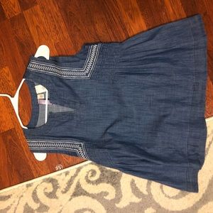 Ayla denim colored tank top